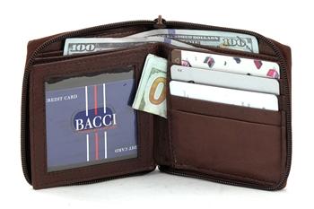 Mens Zippered Wallet - - Bayfield Bags 