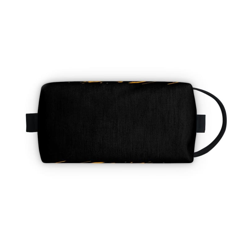 Men Toiletry Bag Personalized Name  Orange Black Custom Dopp Kit for -  Bayfield Bags