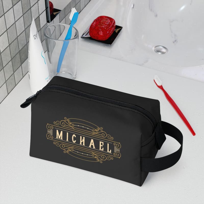 Personalized Toiletry Bag Canvas Cosmetic Bag Monogrammed Dopp Kit Travel  Size Toiletry Bag Mens Toiletry Bags
