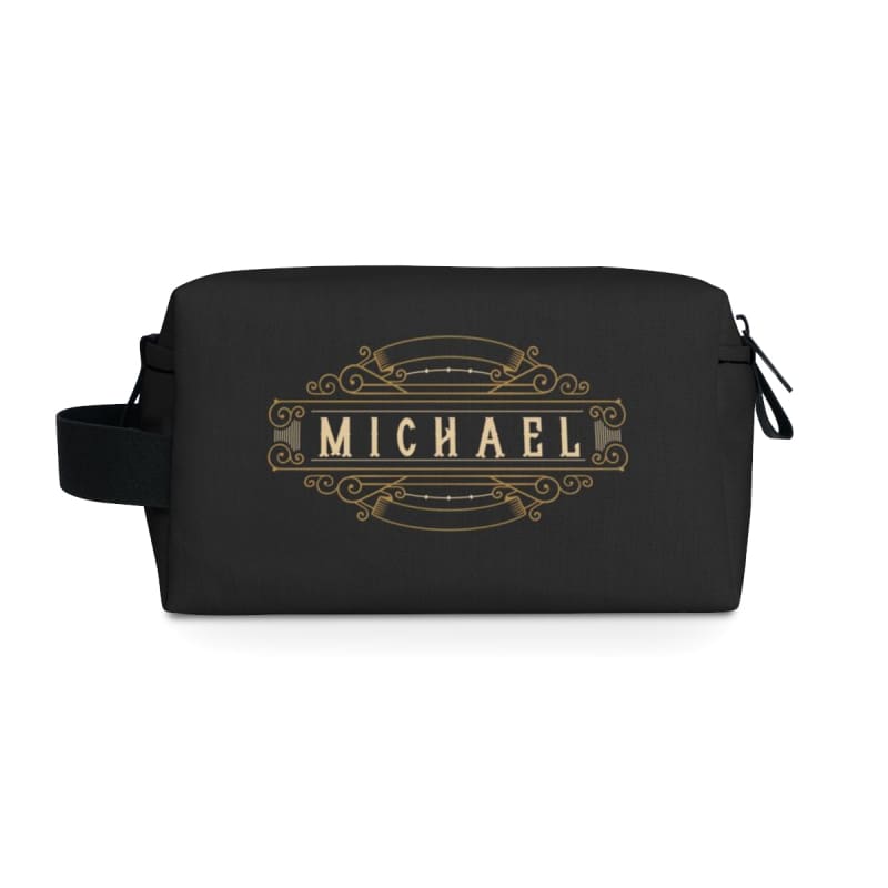 Personalized Toiletry Bag for Men, Large Capacity, Custom Name Initials PU  Leather Dopp Kit, Groomsmen Gift, Customized Travel Monogrammed Travel